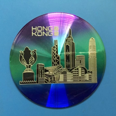 etiquetas Crystal Logo Holographic de la resina de epoxy de la etiqueta engomada de la bóveda del gel 3D
