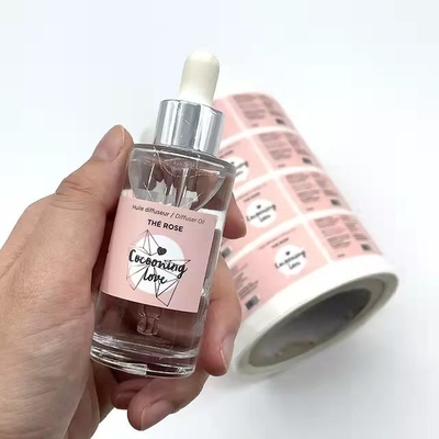Etiqueta cosmética del cuidado personal que imprime el pegamento de la etiqueta engomada de la botella del desinfectante al aire libre