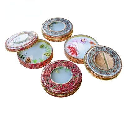 La aduana vacía de la tapa del tarro de Tin Packaging Round Can Container del té rectangular del metal imprimió