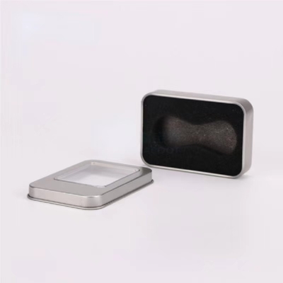 tapa de grabación en relieve rectangular de Tin Box Spice Food Grade del azafrán de 50g 100g 200g