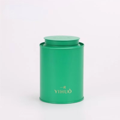 El carrito de té Tin Canisters Cans Matte Black puede negro apretado del aire interno de la tapa del botón reciclado