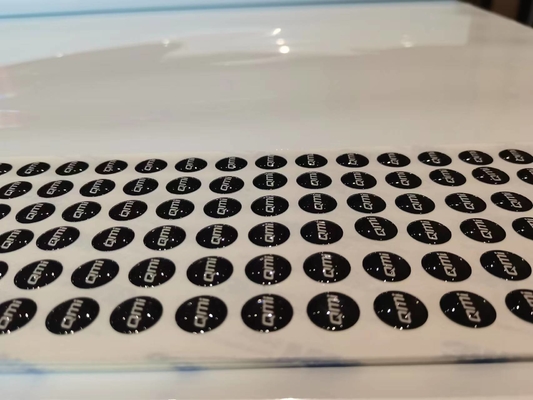 Las etiquetas engomadas claras de la bóveda de la resina de epoxy se gelifican las etiquetas para los vasos de epoxy de los pisos