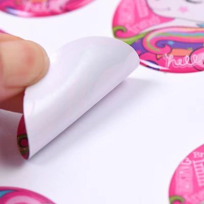 prenda impermeable de epoxy del ANIMAL DOMÉSTICO del PVC de los proveedores 3d PE PP de la etiqueta engomada de la bóveda del círculo de 25m m