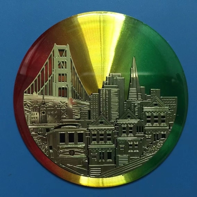 etiquetas Crystal Logo Holographic de la resina de epoxy de la etiqueta engomada de la bóveda del gel 3D