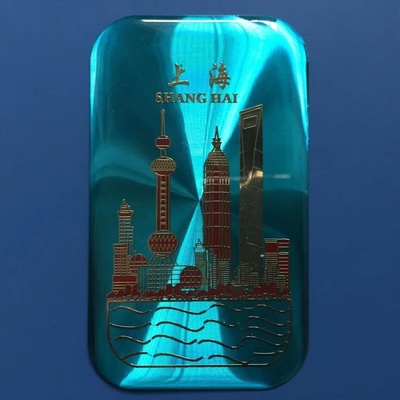 etiquetas Crystal Logo Holographic de la resina de epoxy de la etiqueta engomada de la bóveda del gel 3D
