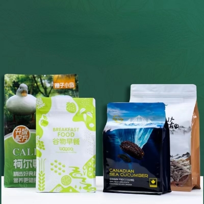 Los bolsos de empaquetado Ziplock helados visten la aduana amistosa de Eco de la bolsa de plástico que se puede volver a sellar clara