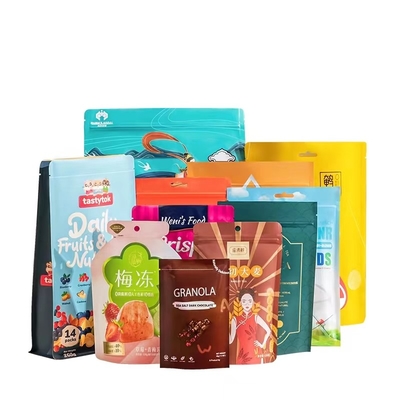 Levántese la bolsa que se puede volver a sellar olográfica que el Ziplock olográfico empaqueta el sello lateral del papel de aluminio 3
