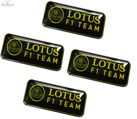 Etiqueta engomada de epoxy multiusos que imprime el logotipo de las insignias