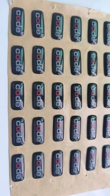 Etiqueta engomada de epoxy clara que imprime la etiqueta modificada para requisitos particulares impermeable auta-adhesivo