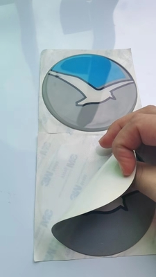 La etiqueta engomada de epoxy abovedada que imprime el PVC cae el pegamento Logo Self Adhesive