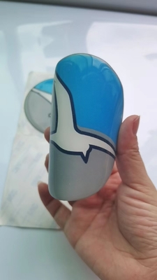 La etiqueta engomada de epoxy abovedada que imprime el PVC cae el pegamento Logo Self Adhesive