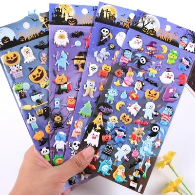 La etiqueta engomada cortada con tintas brillante olográfica cubre el papel lindo transparente del bebé del embarazo de los niños decorativo
