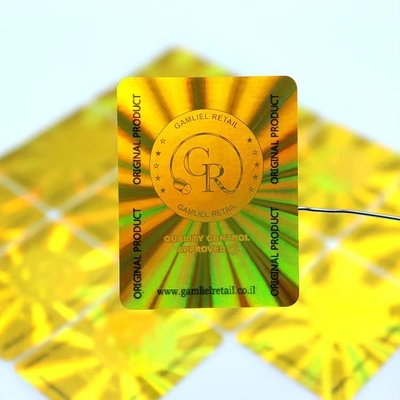 Las etiquetas engomadas de empaquetado de plata del holograma para la identificación cardan la impresión de la garantía 3d