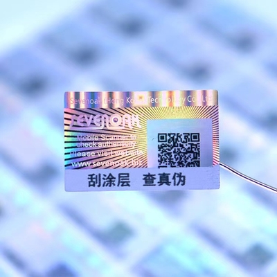 Imprimible seguro auténtico del oro de encargo de Logo Packaging Hologram Label Sticker