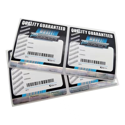 Imprimible seguro auténtico del oro de encargo de Logo Packaging Hologram Label Sticker
