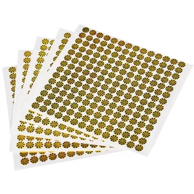 Etiquetas modificadas para requisitos particulares del holograma del papel cristal del grueso/del papel del lanzamiento para empaquetar