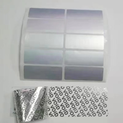 Seguridad del VACÍO del níquel del metal de la etiqueta engomada del holograma 3D de la falsificación anti del OEM para el cuidado de piel