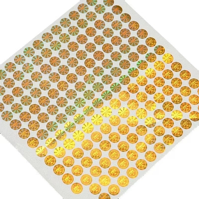 Holograma de empaquetado de papel del papel cristal/del lanzamiento, brillante/Matte Hologram Sticker