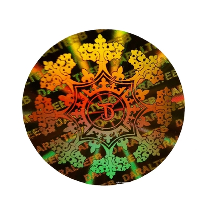 Holograma de empaquetado de papel del papel cristal/del lanzamiento, brillante/Matte Hologram Sticker