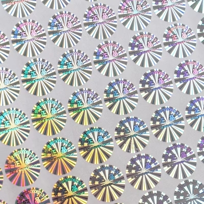 Etiqueta engomada modificada para requisitos particulares del holograma del tamaño con la superficie brillante/mate/helada