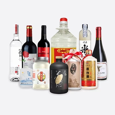 Etiquetas de la botella del alcohol del licor de CMYK, brillante/Matt Embossing Customized Wine Label