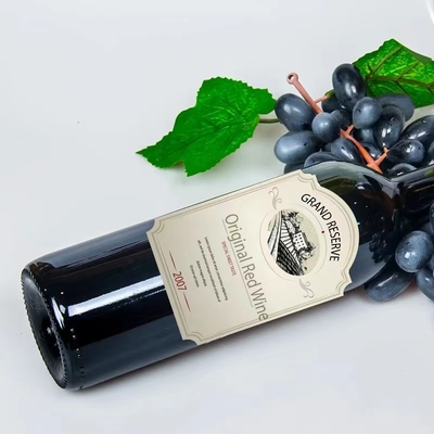 Etiquetas de la botella del alcohol del licor de CMYK, brillante/Matt Embossing Customized Wine Label